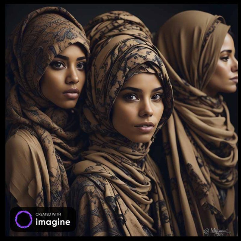 imagine anges hijab et tyrolienne