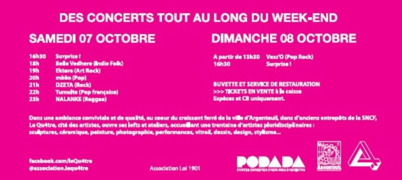 programme concerts Qu4tre
